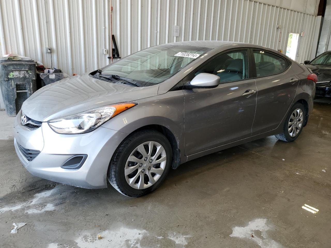 HYUNDAI ELANTRA GL 2013 silver  gas KMHDH4AEXDU560856 photo #1