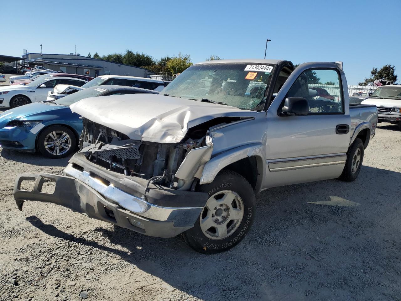 CHEVROLET SILVERADO 2005 silver  flexible fuel 1GCEK19Z95Z159996 photo #1