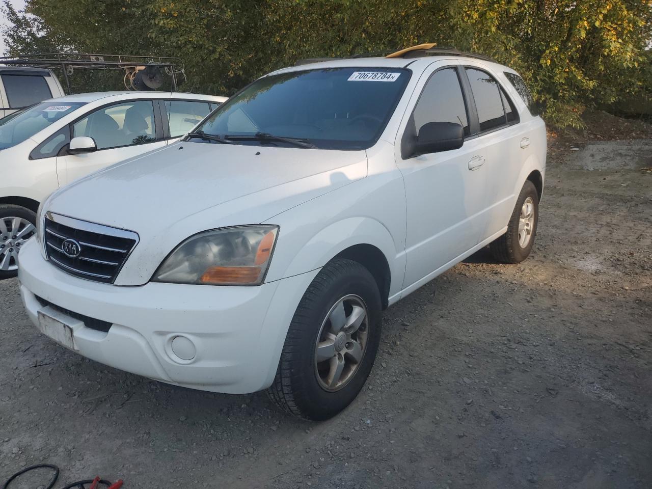 KIA SORENTO EX 2007 white  gas KNDJD736875754701 photo #1