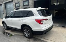 HONDA PILOT EX 2019 white  gas 5FNYF6H38KB050457 photo #4