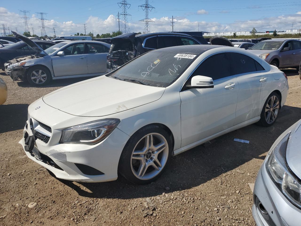 MERCEDES-BENZ CLA 250 4M 2014 white sedan 4d gas WDDSJ4GB3EN152875 photo #1