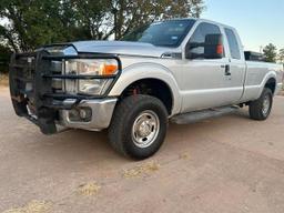 FORD F250 SUPER 2014 silver 4dr ext gas 1FT7X2B6XEEA59087 photo #3