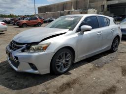 LEXUS CT 200 2016 silver hatchbac hybrid engine JTHKD5BH0G2266466 photo #2