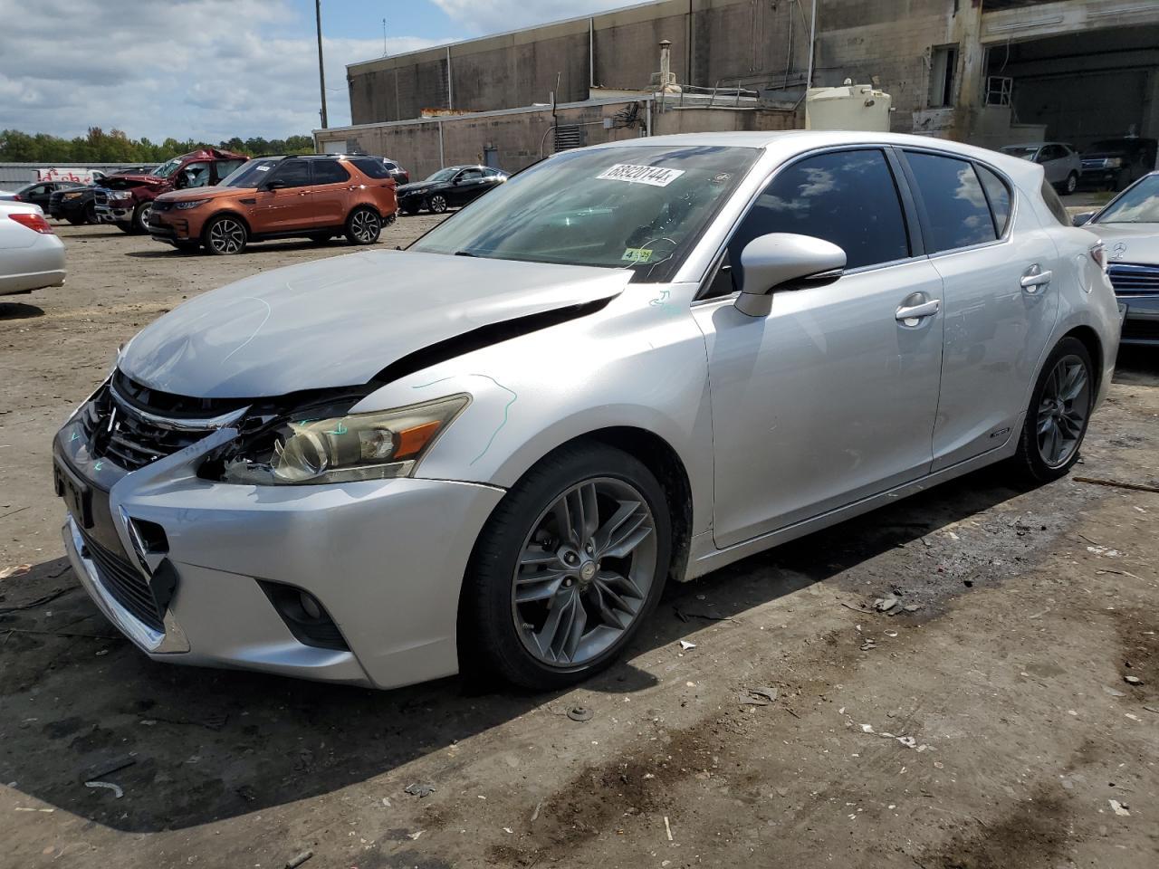 LEXUS CT 200 2016 silver hatchbac hybrid engine JTHKD5BH0G2266466 photo #1