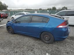 HONDA INSIGHT 2014 blue  hybrid engine JHMZE2H34ES003206 photo #3