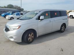 NISSAN QUEST S 2013 silver sports v gas JN8AE2KP3D9068410 photo #2