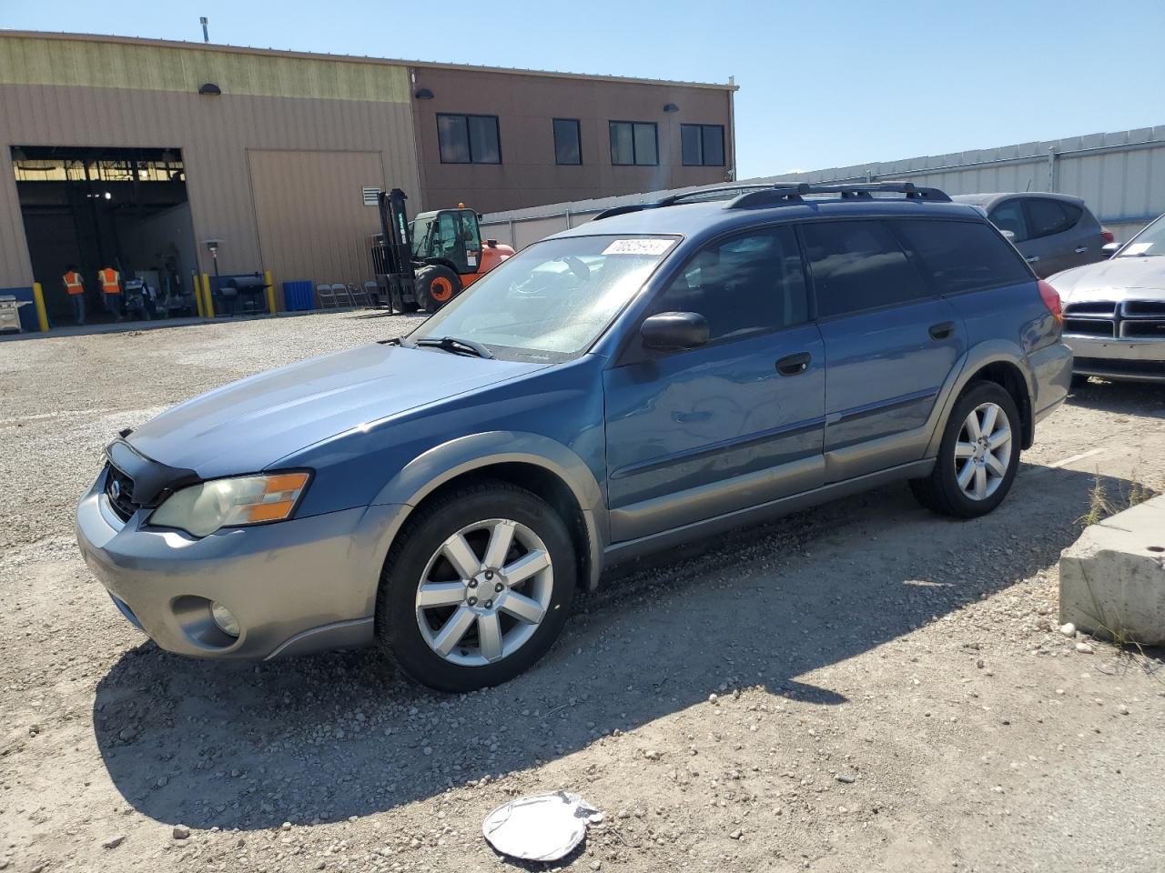 SUBARU LEGACY OUT 2006 blue  gas 4S4BP61CX67354295 photo #1