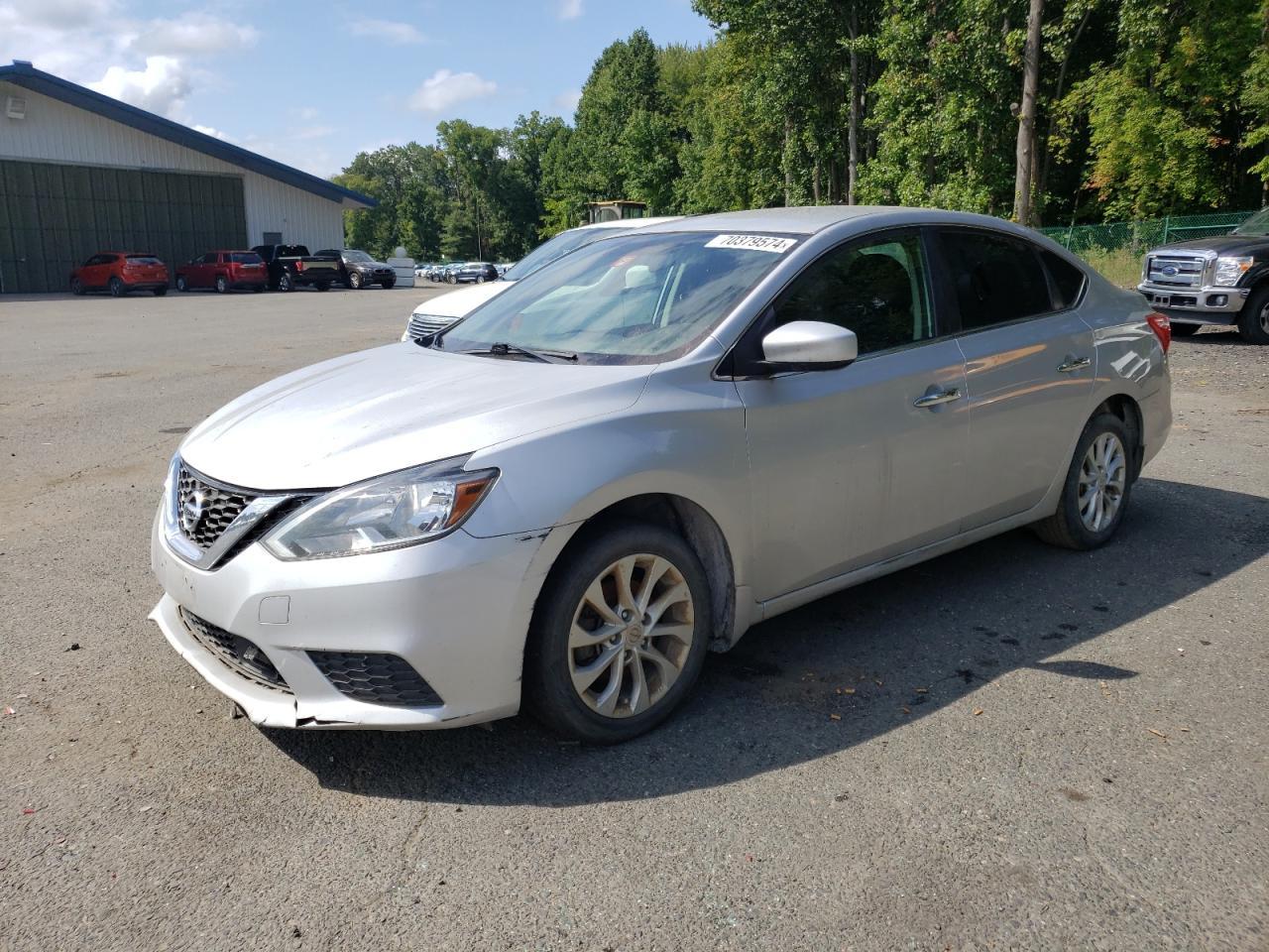 NISSAN SENTRA S 2019 silver  gas 3N1AB7AP4KY294887 photo #1