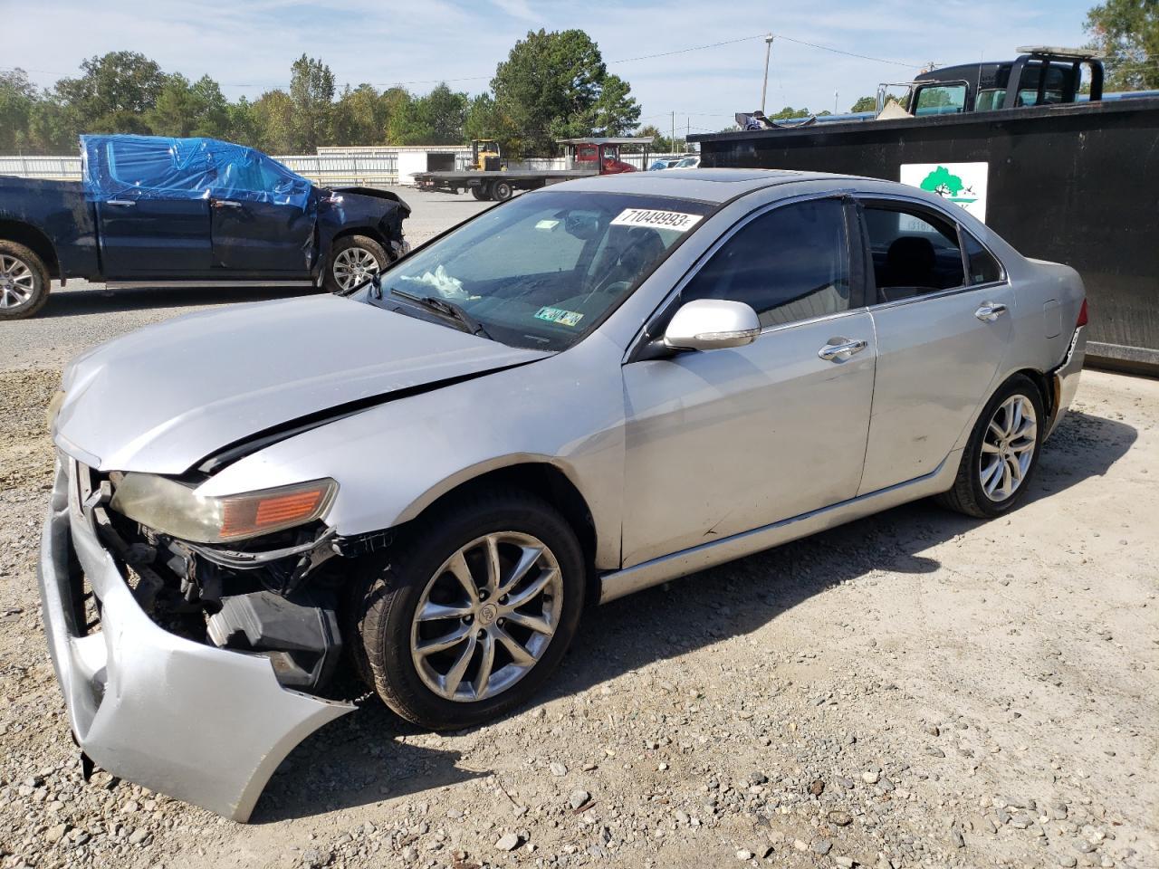 ACURA TSX 2005 silver  gas JH4CL96855C025227 photo #1