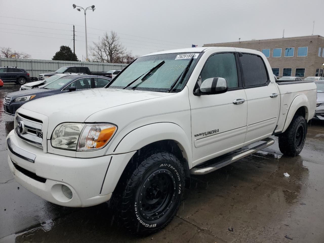 TOYOTA TUNDRA DOU 2006 white  gas 5TBDT44166S509950 photo #1