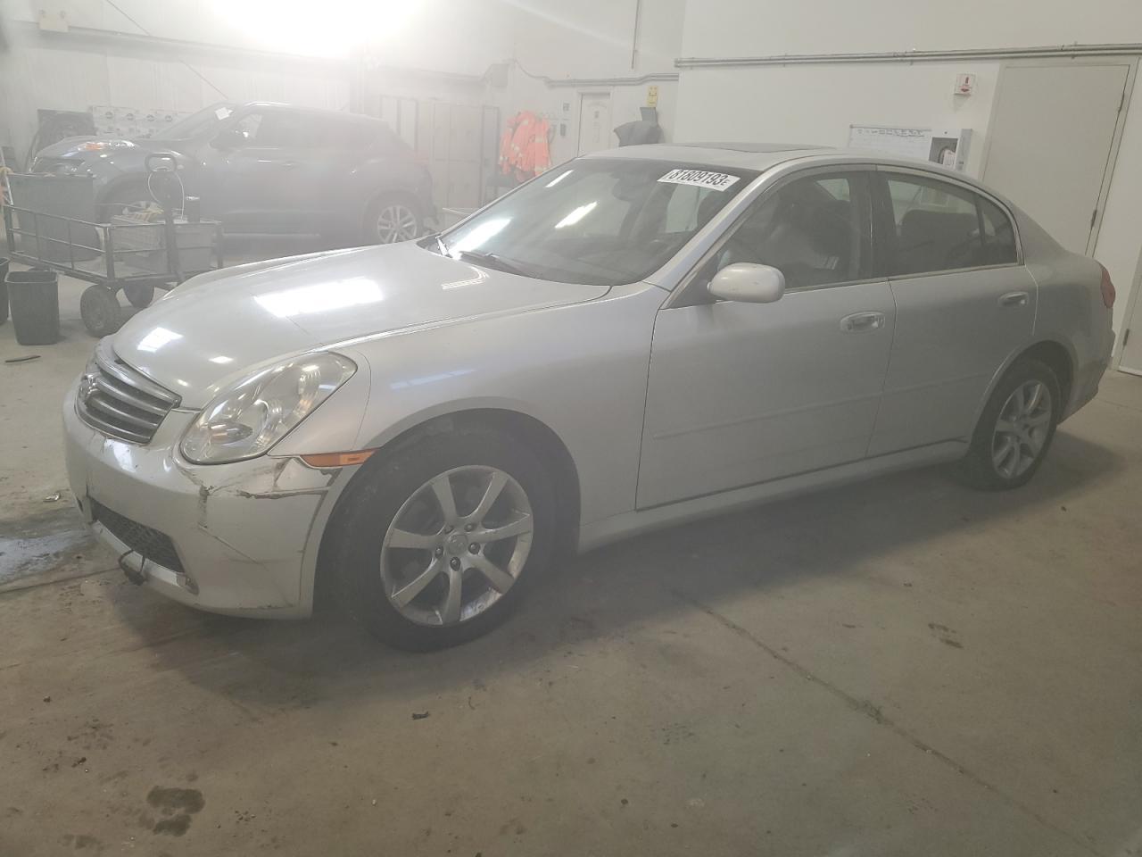 INFINITI G35 2006 silver  gas JNKCV51F36M609372 photo #1