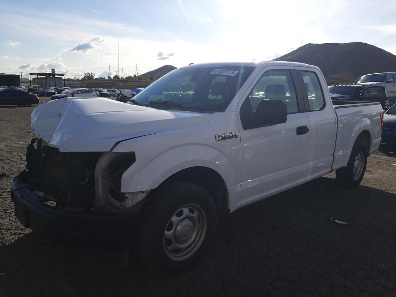 FORD F150 SUPER 2018 white  gas 1FTEX1CB9JKC44806 photo #1