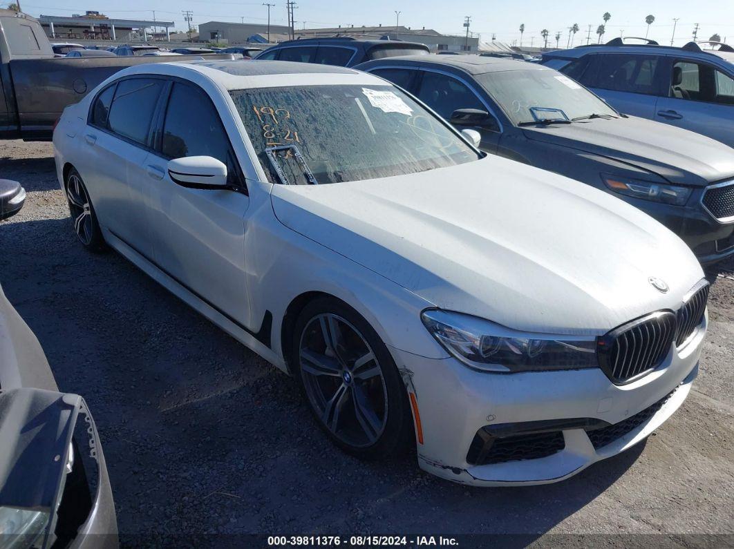 2018 BMW 740I White  Gasoline WBA7E2C51JG742920 photo #1