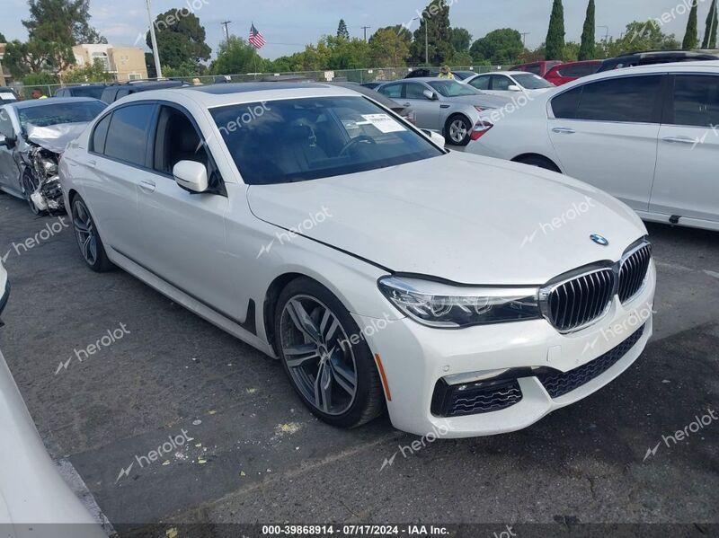 2018 BMW 740I White  Gasoline WBA7E2C56JB214884 photo #1