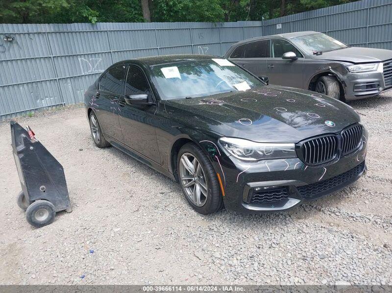 2019 BMW 740I XDRIVE Black  Gasoline WBA7E4C59KGV70276 photo #1