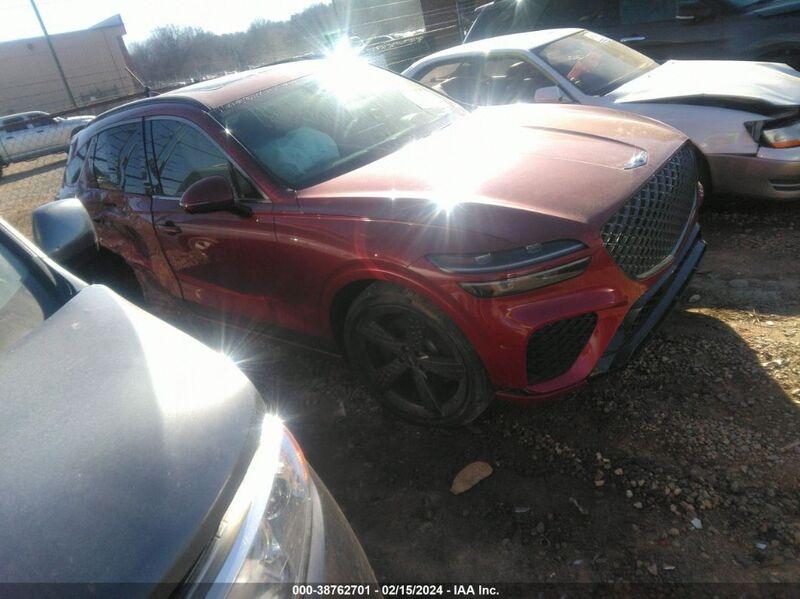 2022 GENESIS GV70 3.5T AWD SPORT Red  Gasoline KMUMCDTC8NU011041 photo #1