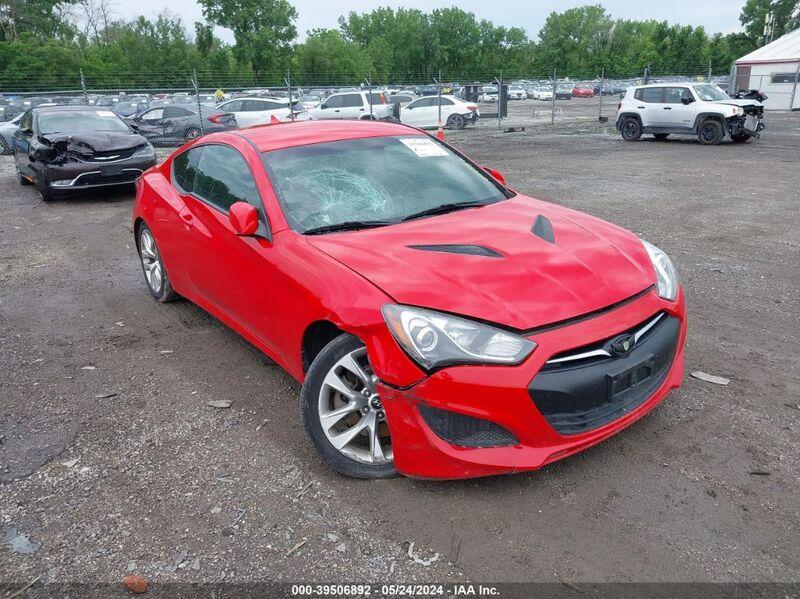 2013 HYUNDAI GENESIS 2.0T Red  Gasoline KMHHT6KD6DU088155 photo #1