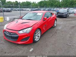 2013 HYUNDAI GENESIS 2.0T Red  Gasoline KMHHT6KD6DU088155 photo #3