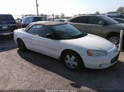 2001 CHRYSLER SEBRING LX White  Gasoline 1C3EL45U11N718312 photo #2