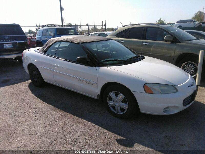 2001 CHRYSLER SEBRING LX White  Gasoline 1C3EL45U11N718312 photo #1