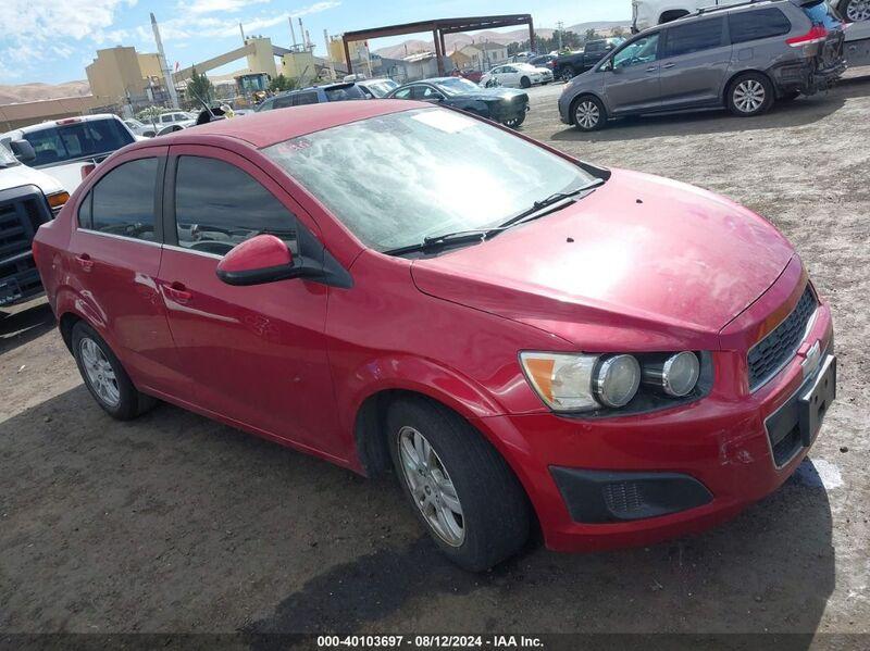 2012 CHEVROLET SONIC 2LT Red  Gasoline 1G1JC5SB7C4201214 photo #1