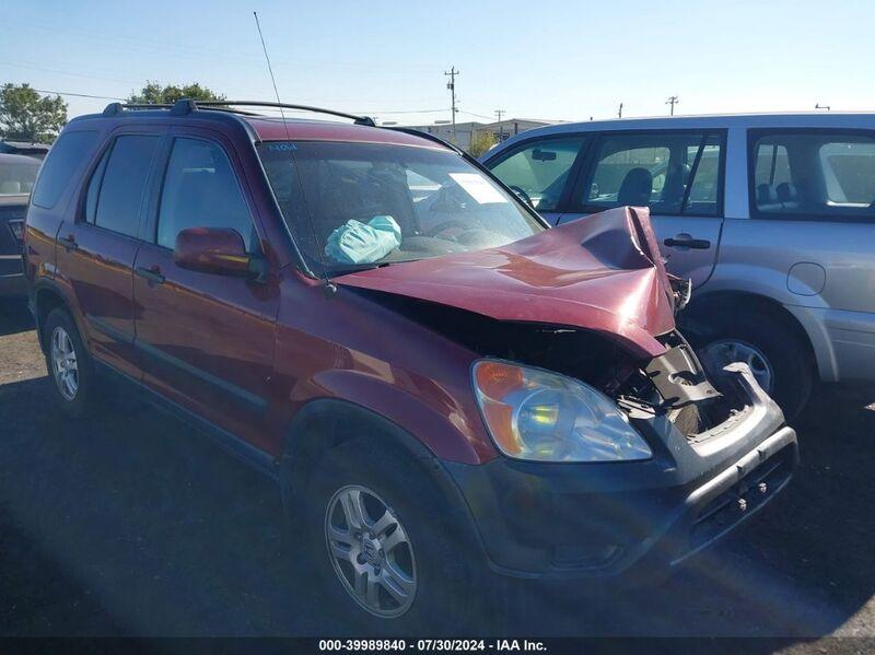 2002 HONDA CR-V EX Burgundy  Gasoline JHLRD78822C055357 photo #1