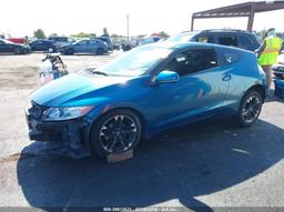 2015 HONDA CR-Z Blue  Hybrid JHMZF1D42FS000795 photo #3