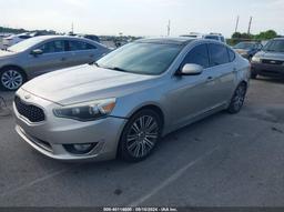 2014 KIA CADENZA PREMIUM Gray  Gasoline KNALN4D77E5120642 photo #3