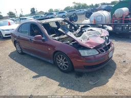 2004 SAAB 9-3 LINEAR Burgundy  Gasoline YS3FB49S741001476 photo #2