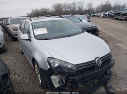 2013 VOLKSWAGEN JETTA SPORTWAGEN TDI W/SUNROOF   NAV Silver  Diesel 3VWPL7AJXDM607108 photo #2