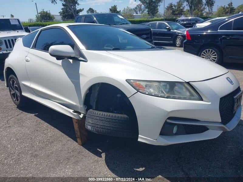 2016 HONDA CR-Z EX/EX-L NAVI White  Hybrid JHMZF1C63GS000387 photo #1