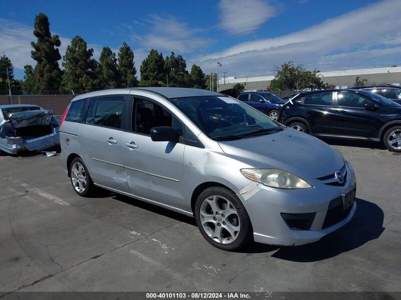 2009 MAZDA MAZDA5 SPORT Silver  Gasoline JM1CR29L190354425 photo #1