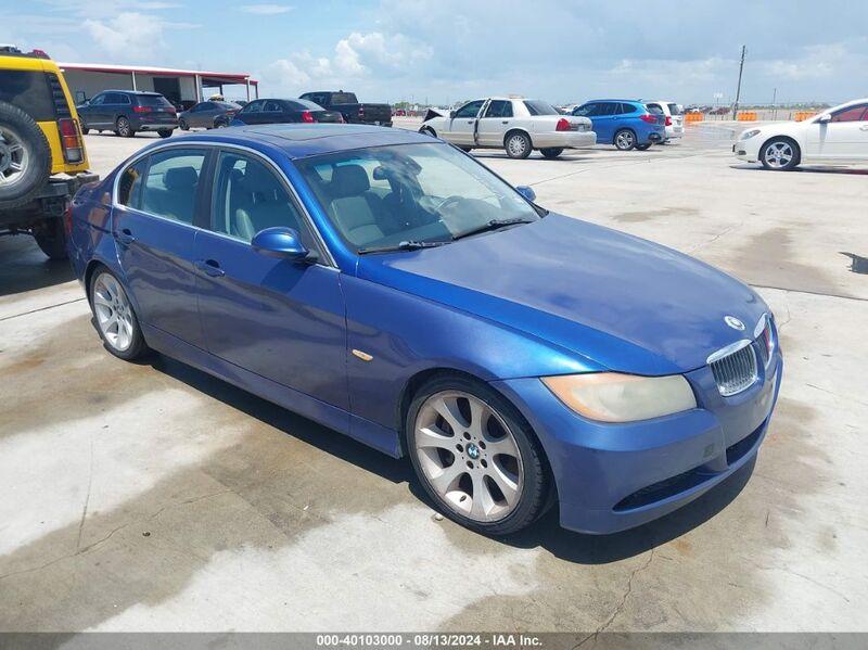 2007 BMW 335I Blue  Gasoline WBAVB73547VF53327 photo #1