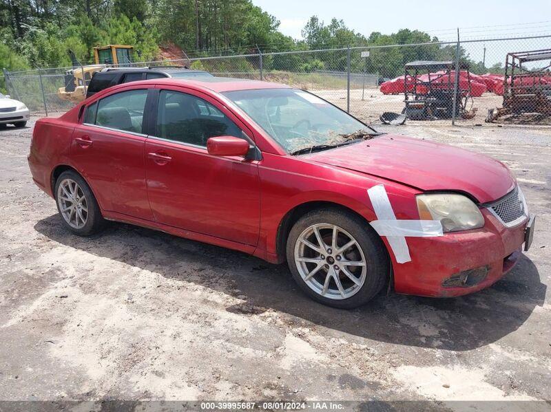 2012 MITSUBISHI GALANT ES/SE Red  Gasoline 4A32B3FF3CE021395 photo #1