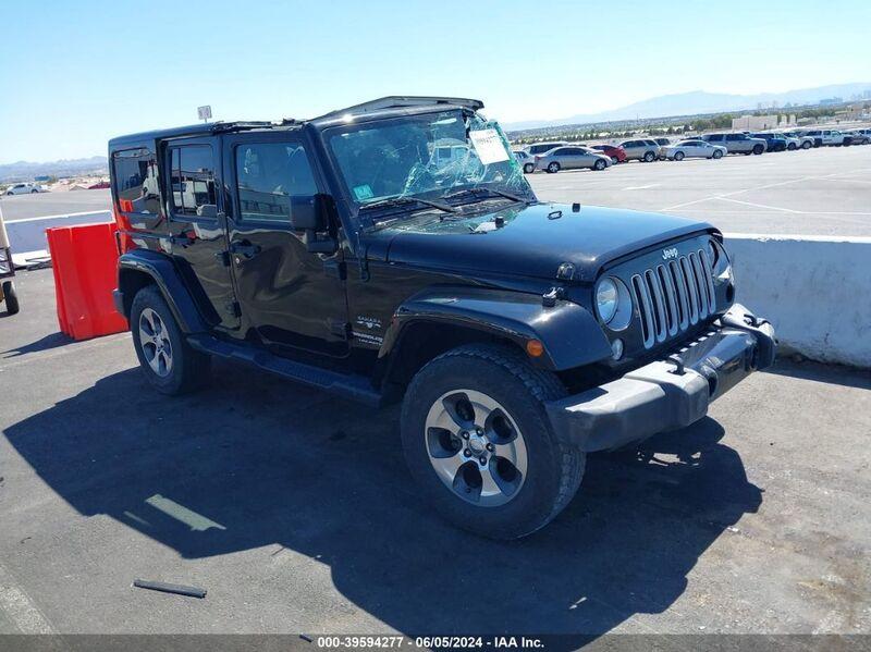 2018 JEEP WRANGLER JK UNLIMITED SAHARA Black  Flexible Fuel 1C4BJWEG1JL903126 photo #1