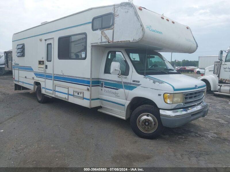 1997 FORD ECONOLINE E450 SUPER DUTY CUTWY  RV White  Gasoline 1FDLE40S8VHA49703 photo #1