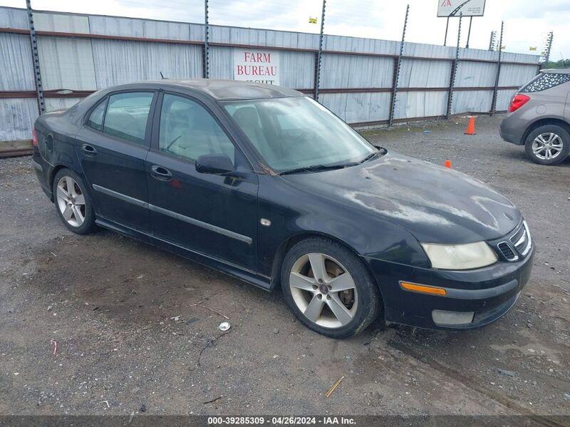 2007 SAAB 9-3 AERO Black  Gasoline YS3FH41U071142261 photo #1