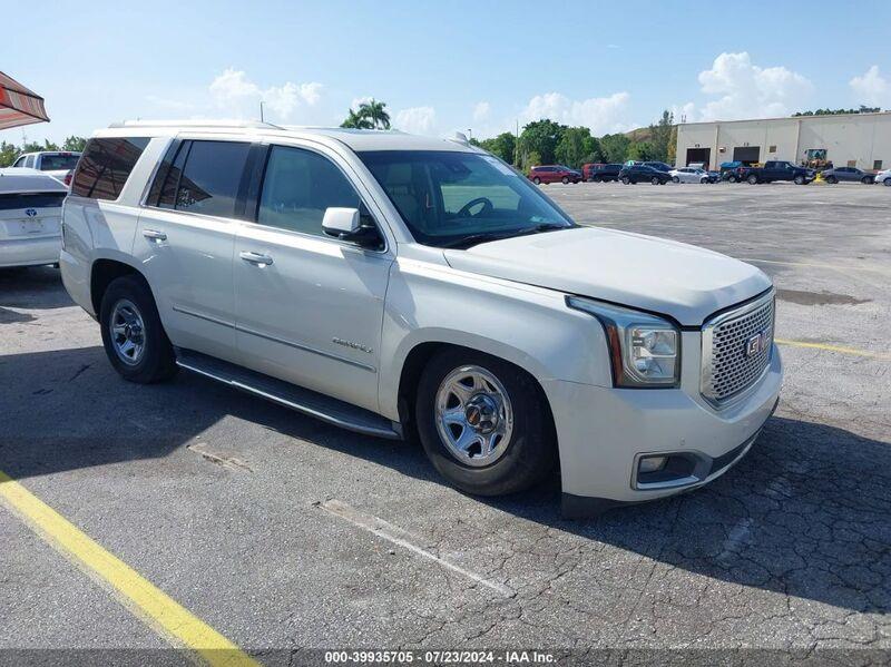 2015 GMC YUKON DENALI White  Gasoline 1GKS1CKJ1FR542875 photo #1