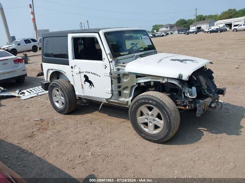 2018 JEEP WRANGLER JK SPORT S 4X4 White  Flexible Fuel 1C4AJWAG7JL821936 photo #1