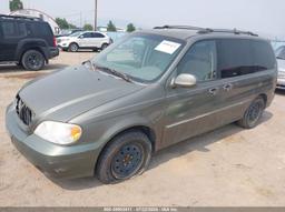 2005 KIA SEDONA EX/LX Green  Gasoline KNDUP132656637091 photo #3