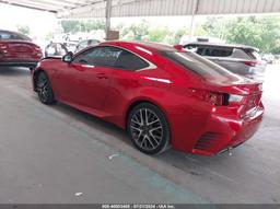 2017 LEXUS RC 200T Red  Gasoline JTHHA5BC6H5006953 photo #4