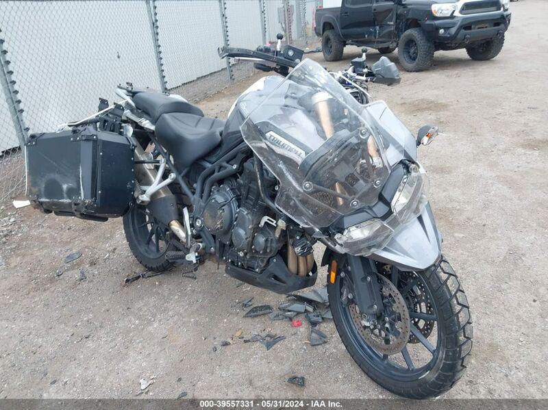 2015 TRIUMPH MOTORCYCLE TIGER EXPLORER Gray  Gasoline SMTF02XK7FJ668069 photo #1