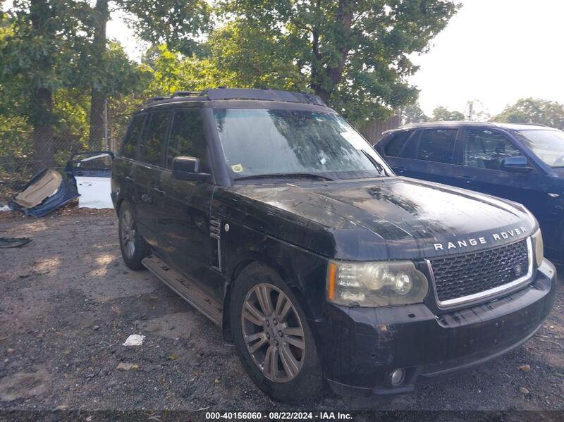 2010 LAND ROVER RANGE ROVER HSE Black  Gasoline SALMF1D43AA327211 photo #1