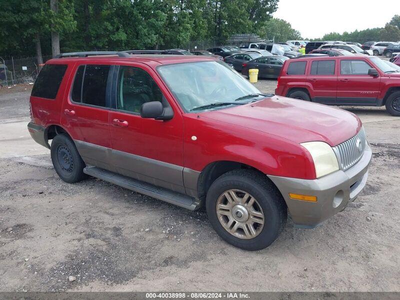 2004 MERCURY MOUNTAINEER Red  Flexible Fuel 4M2ZU66K94UJ04387 photo #1