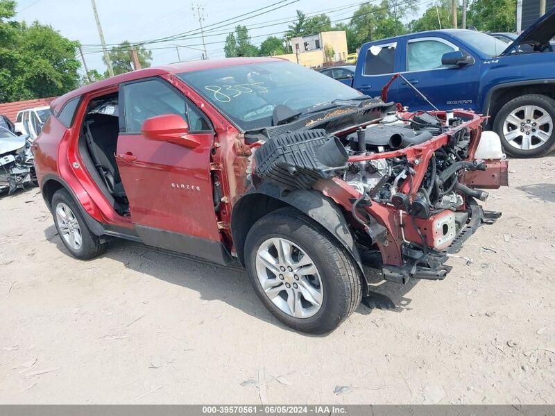 2022 CHEVROLET BLAZER FWD 2LT Orange  Gasoline 3GNKBCR49NS118355 photo #1