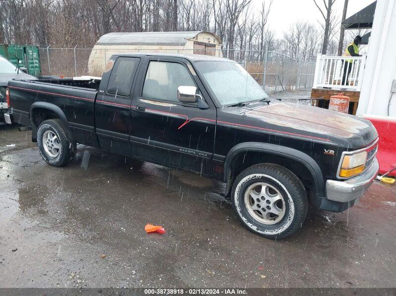 1996 DODGE DAKOTA Black  Gasoline 1B7GG23Y7TS554930 photo #1