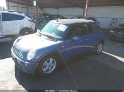 2005 MINI COOPER Blue  Gasoline WMWRF33455TG10567 photo #3