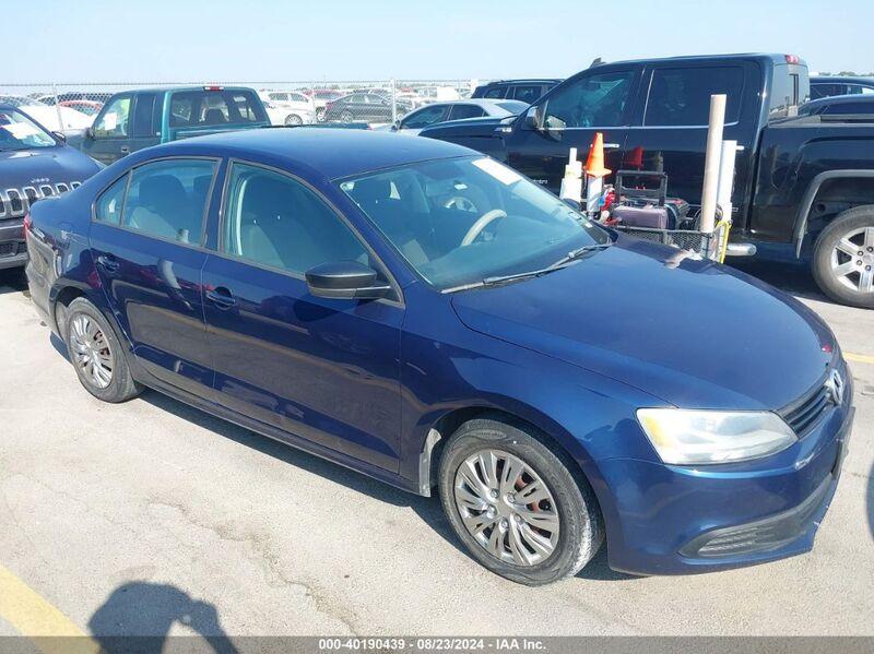 2014 VOLKSWAGEN JETTA 2.0L S Dark Blue  Gasoline 3VW2K7AJ4EM436886 photo #1