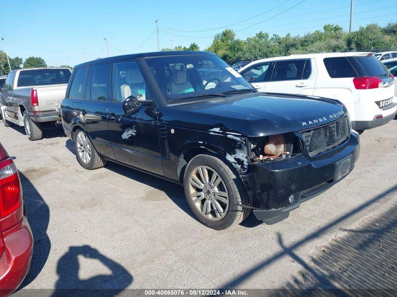 2012 LAND ROVER RANGE ROVER HSE Black  Gasoline SALMF1D48CA375869 photo #1