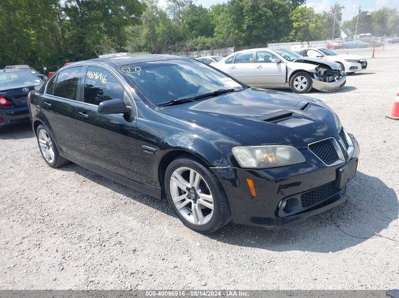 2009 PONTIAC G8 Black  Gasoline 6G2ER57799L174745 photo #1